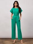 Closet London Kimono Wide Leg Jumpsuit, Green