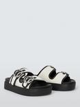 rag & bone Geo Platform Sliders, Antique White/Black