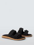 rag & bone Parque Double Strap Sliders, Black