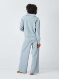 John Lewis Ribbed Zip Lounge Set, Blue