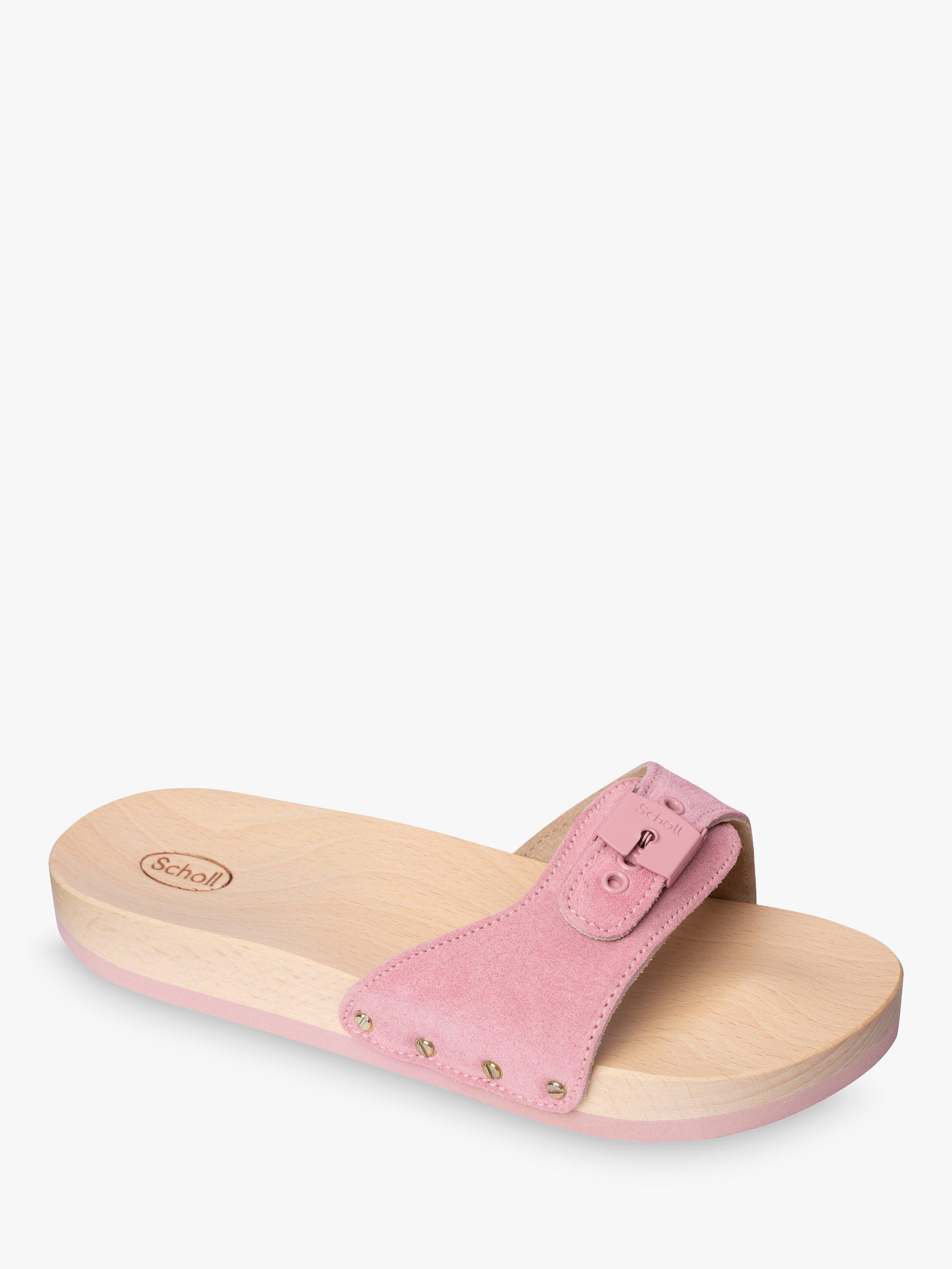 Product image 1 of 1, which shows Scholl Pescura Brushed Suede Sliders, Pink, EU37