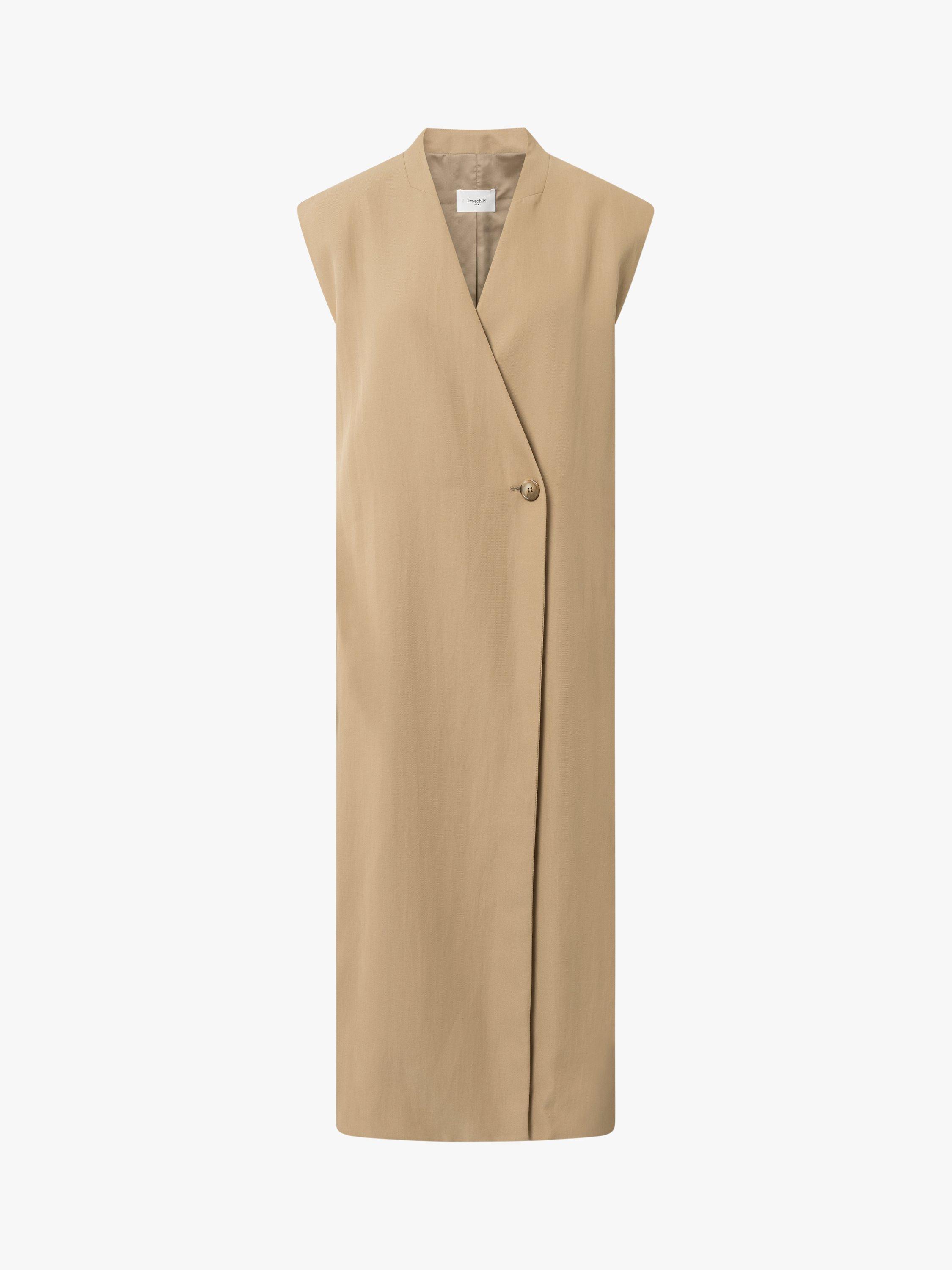 Lovechild 1979 Alaia Long Vest, Sand