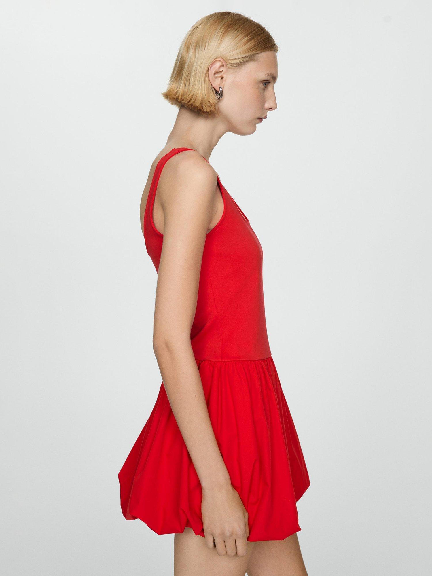 Mango Nube Mini Dress, Red