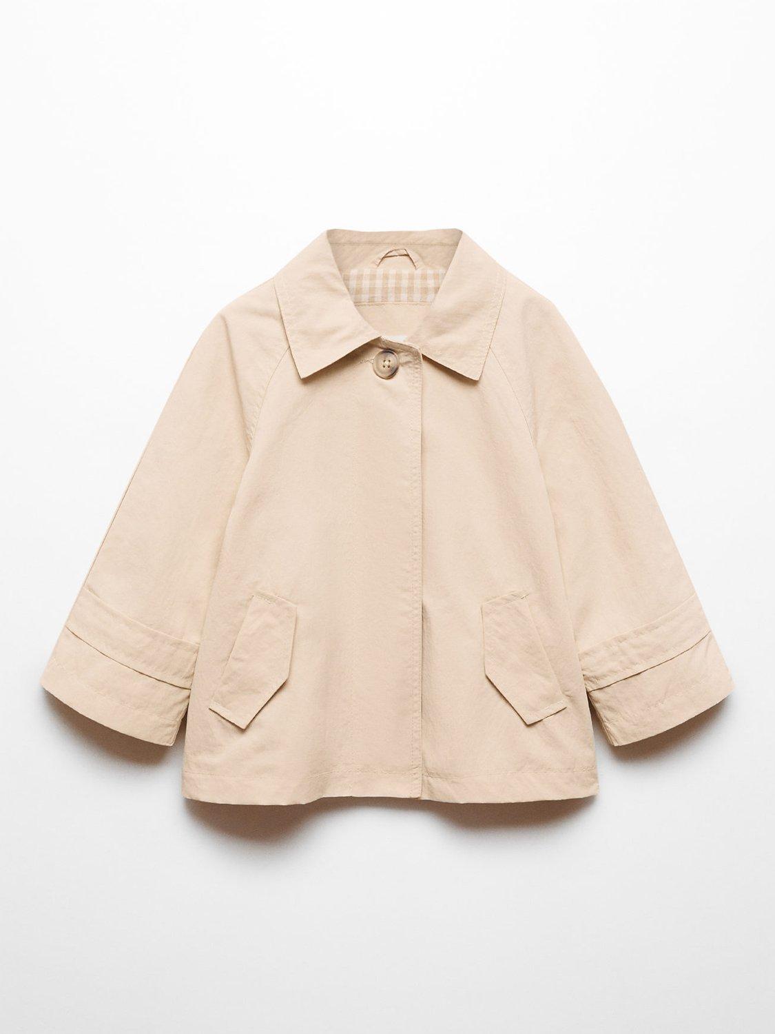 Mango Kids' Claudia Jacket, Light Beige