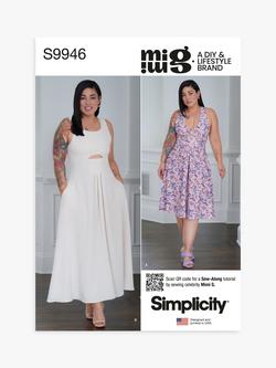 Simplicity Misses' Dresses Sewing Pattern, S9946, Multi