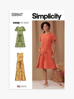 Simplicity Misses' Wrap Dresses Sewing Pattern, S9947, Multi