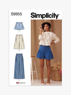 Simplicity Misses' Shorts and Pants Sewing Pattern, S9955, Multi