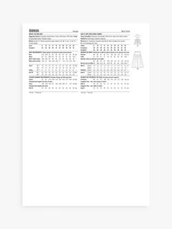 Simplicity Misses' Peplum Top and Skirt Sewing Pattern, S9958 - view 2, Multi