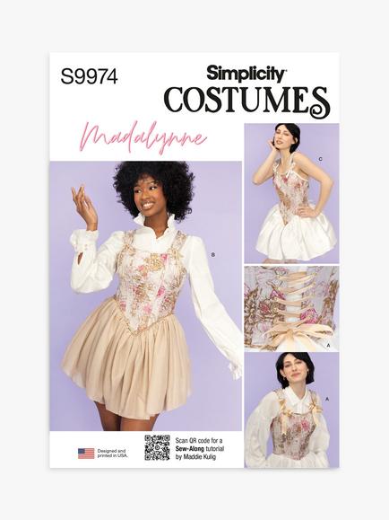 Simplicity Misses' Corsets Sewing Pattern, S9974, Multi