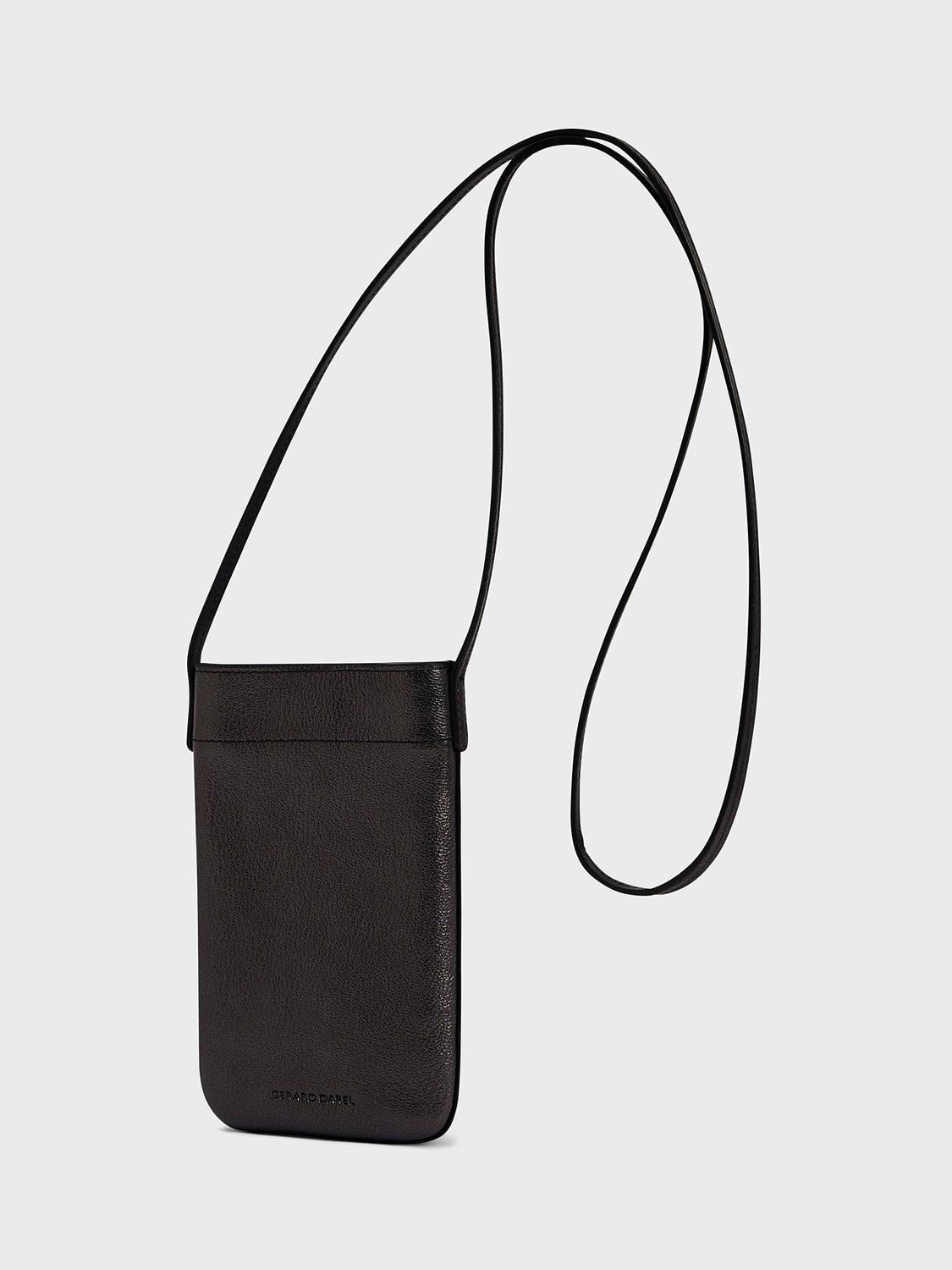 Product image 3 of 4, which shows Gerard Darel Lady Phone Leather Bag, Graphite