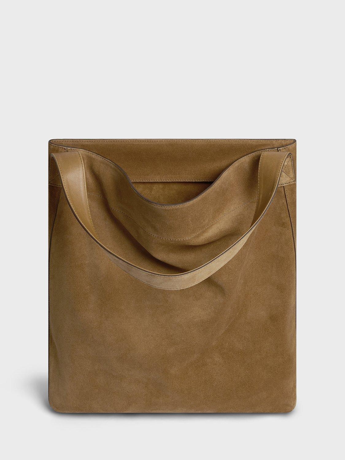 Product image 3 of 4, which shows Gerard Darel Lady Suede Bag, Wheat