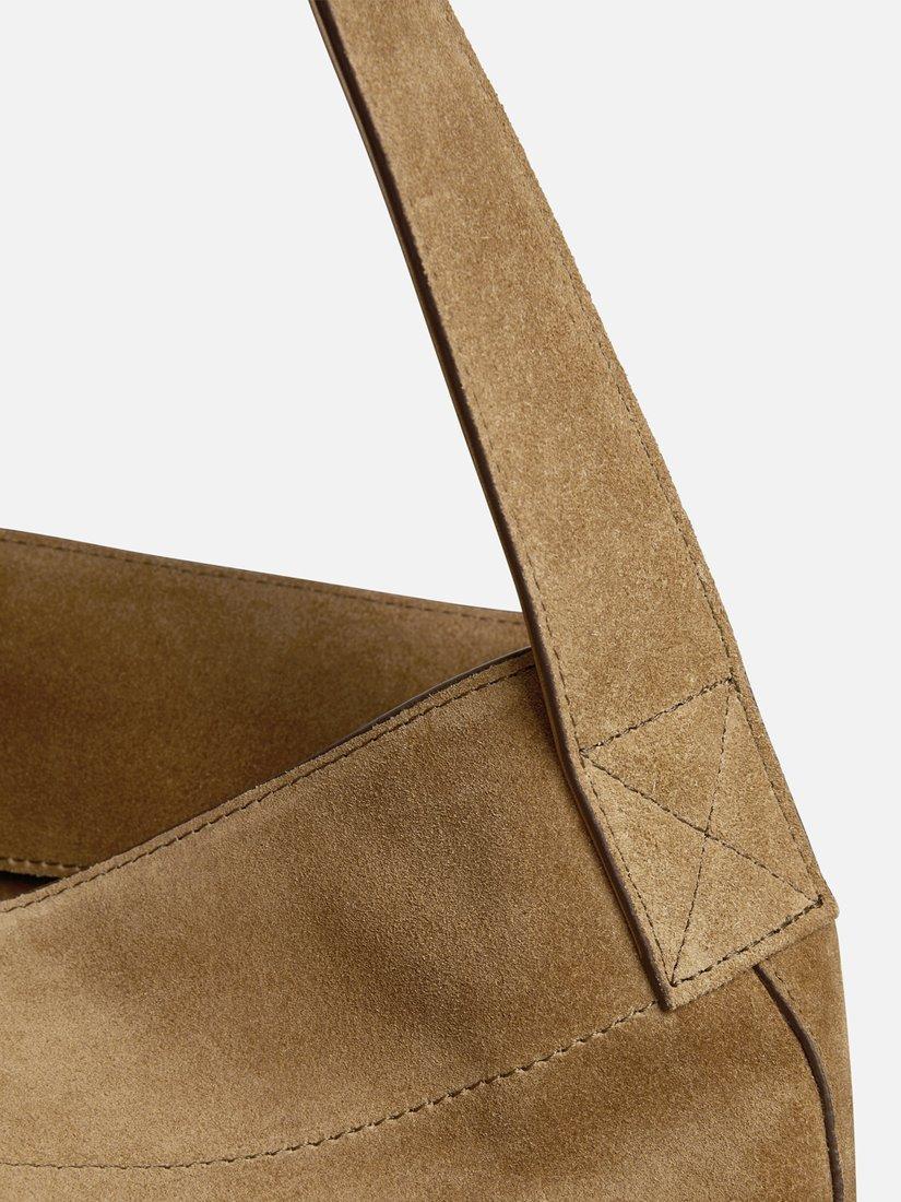 Product image 4 of 4, which shows Gerard Darel Lady Suede Bag, Wheat