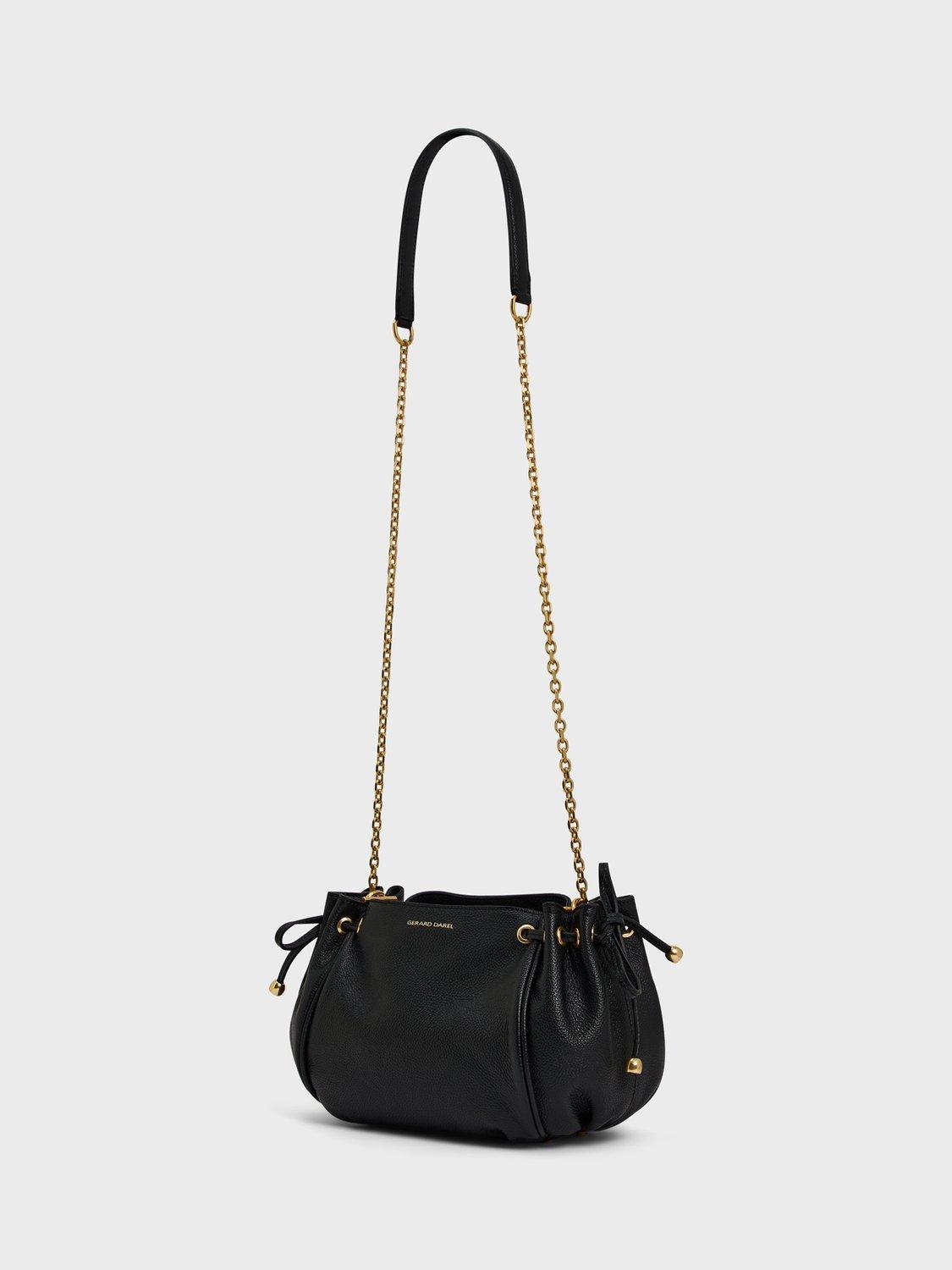 Product image 3 of 4, which shows Gerard Darel Le Mini 24 Leather Bag, Black