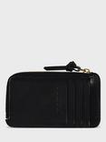 Gerard Darel Leather Zip Card Holder, Black