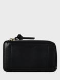 Gerard Darel Leather Zip Card Holder, Black