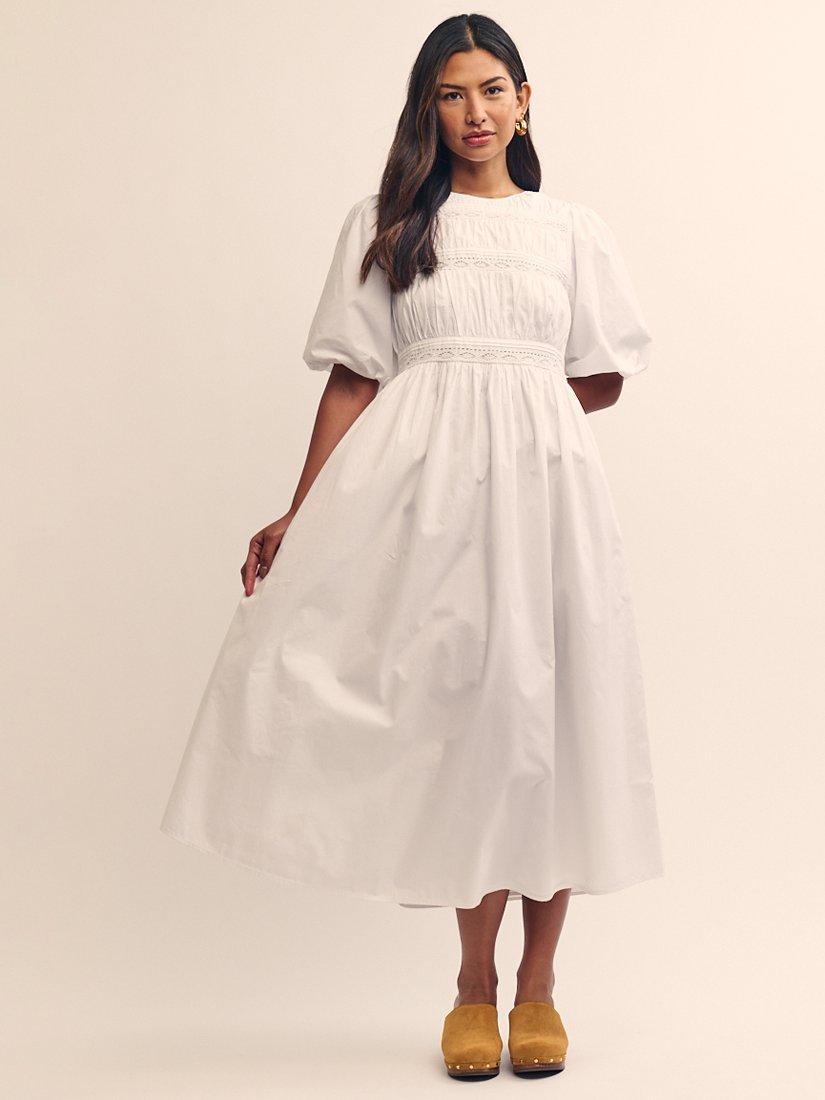 Nobody's Child Maureen Organic Cotton Dress, White