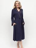 Cyberjammies Taylor Jersey Dressing Gown, Navy