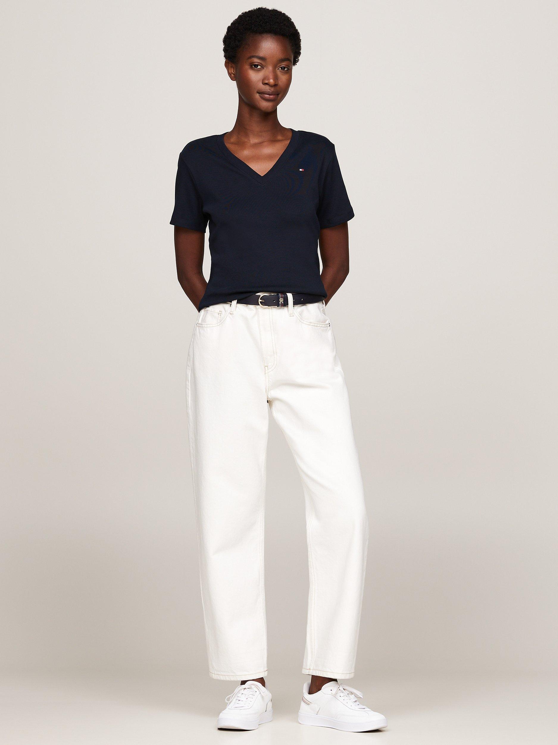 Product image 4 of 5, which shows Tommy Hilfiger Cody Slim Fit T-Shirt, Desert Sky, XS