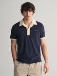 GANT Resort Towelling Polo Shirt, Evening Blue