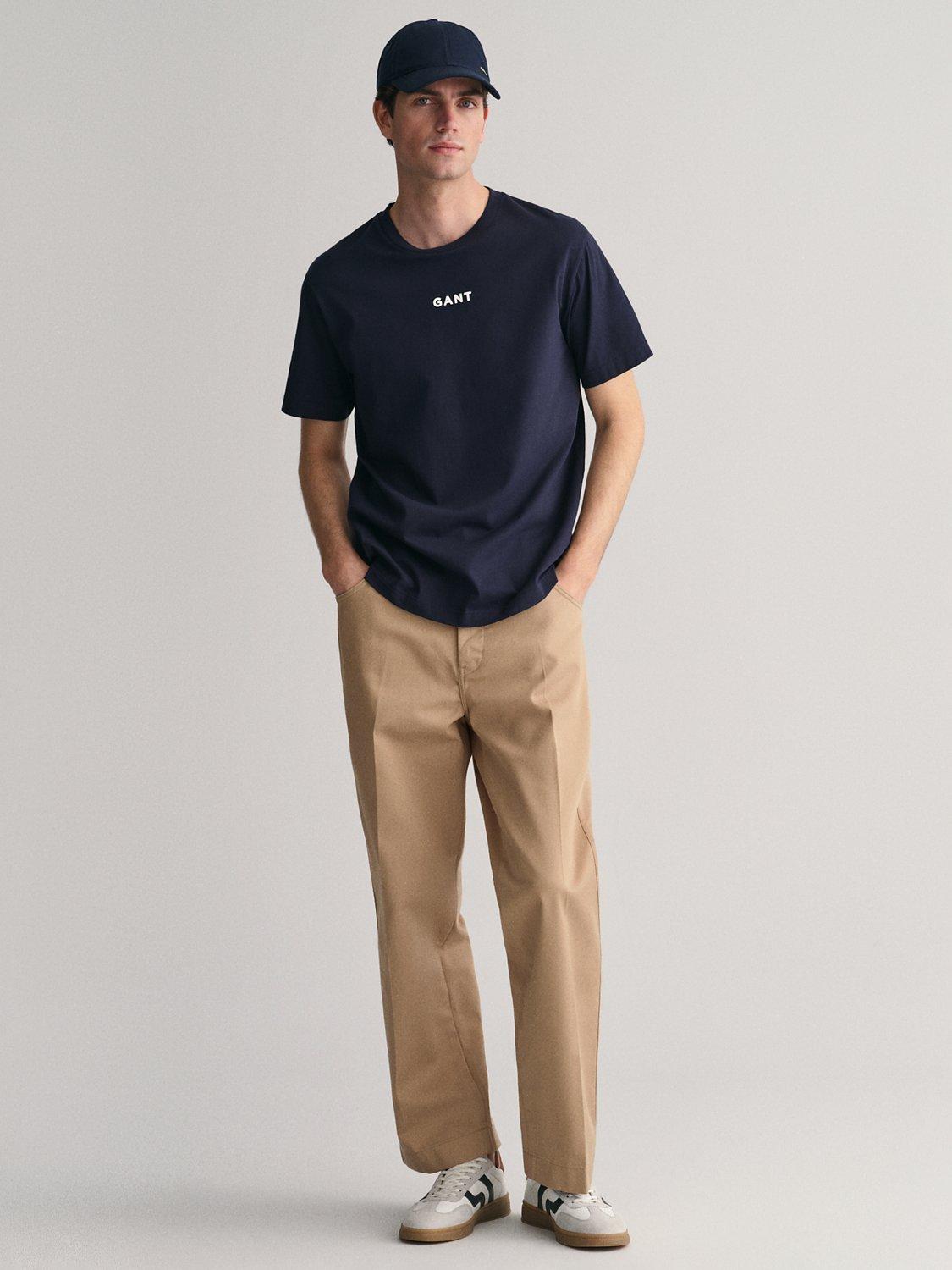 Product image 2 of 3, which shows GANT CNTR Logo T-Shirt, 433 Evening Blue, S