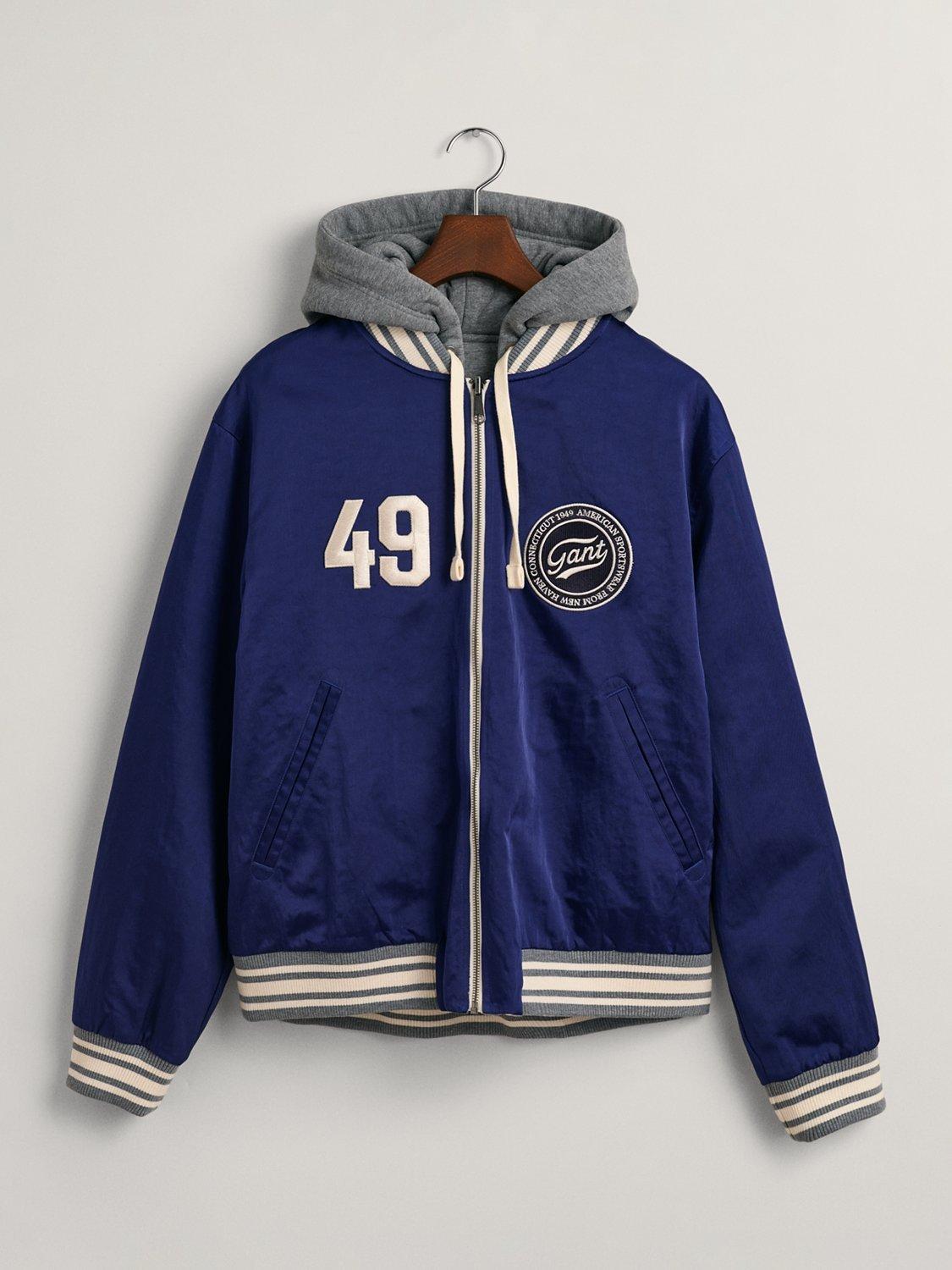 Product image 5 of 5, which shows GANT Varsity Jacket, Navy, XL