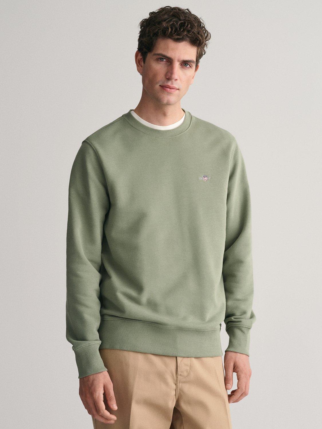 GANT Shield Crew Neck Sweatshirt 375 Pastel Green