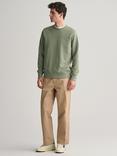 GANT Shield Crew Neck Sweatshirt, 375 Pastel Green