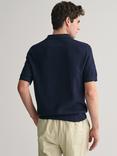 GANT Short Sleeve Polo Shirt, 433 Evening Blue