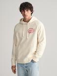 GANT Heavy Wash Cotton Hoodie, Cream