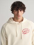 GANT Heavy Wash Cotton Hoodie, Cream