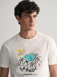 GANT Seasonal Print T-Shirt, White/Multi