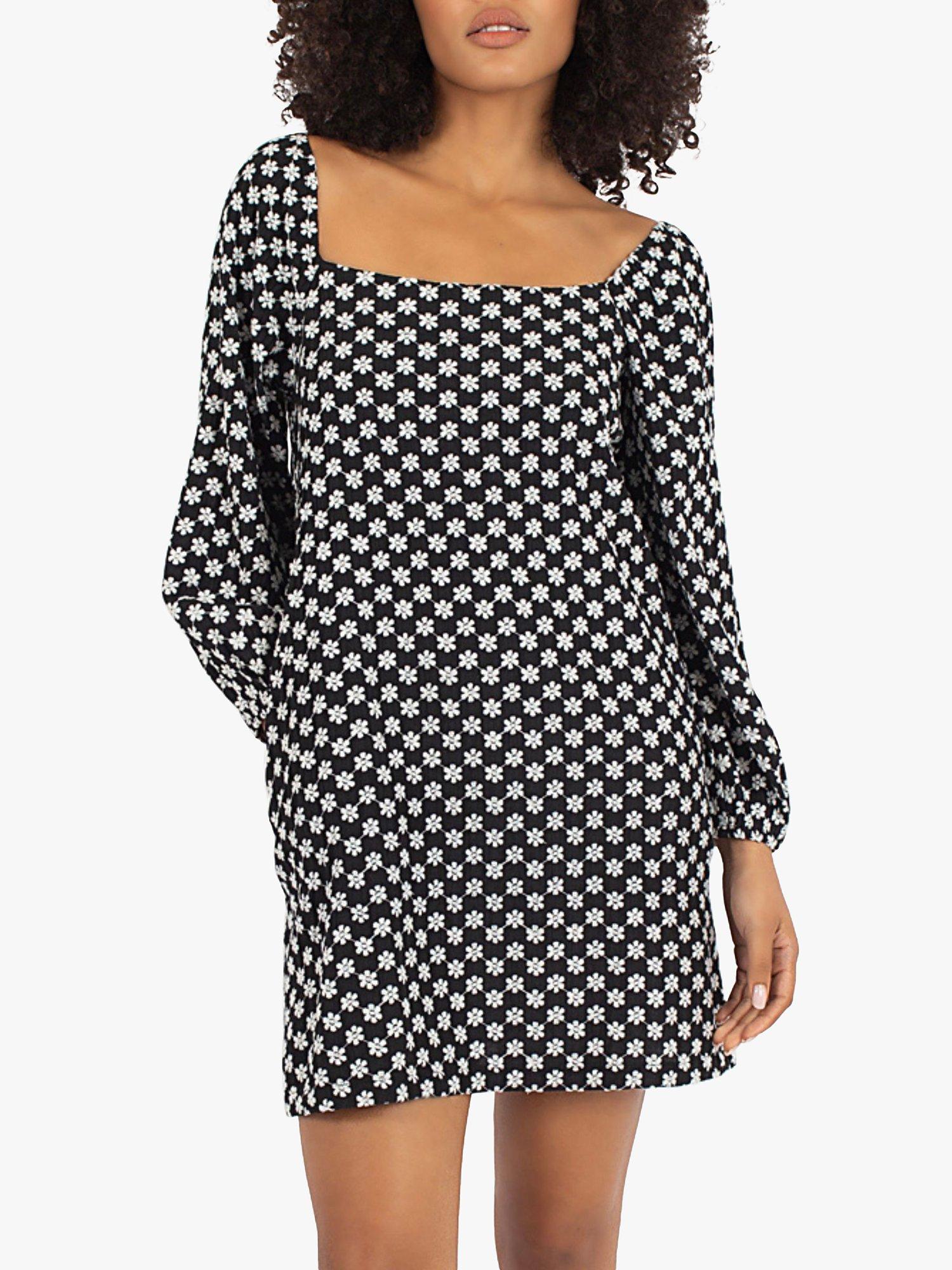 Product image 2 of 6, which shows Traffic People The Chorus Capri Mini Dress, Black, XS
