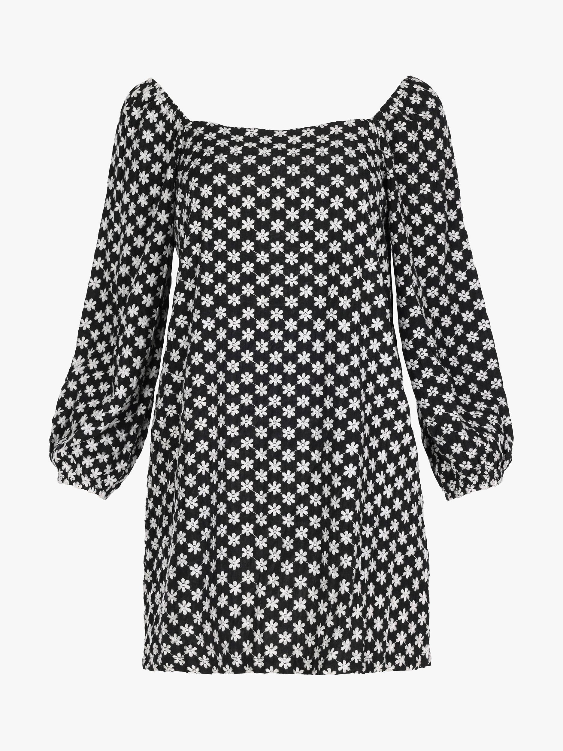 Product image 5 of 6, which shows Traffic People The Chorus Capri Mini Dress, Black, XS