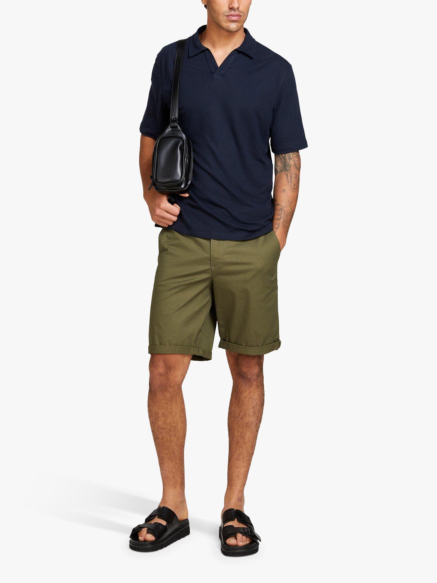 Product image 3 of 5, which shows SISLEY Slim Fit Bermuda Shorts, Green, 30