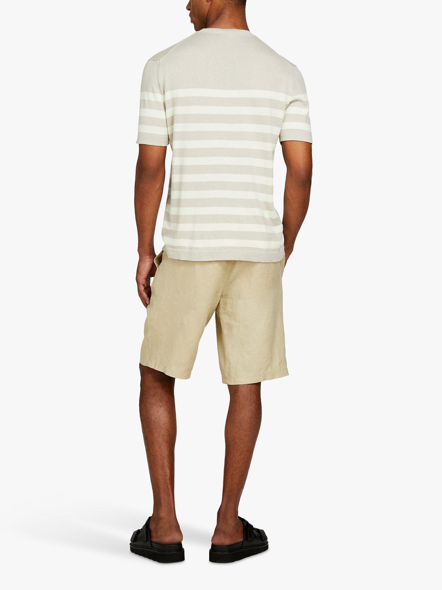 Product image 2 of 5, which shows SISLEY Linen Bermuda Shorts, Beige, 30