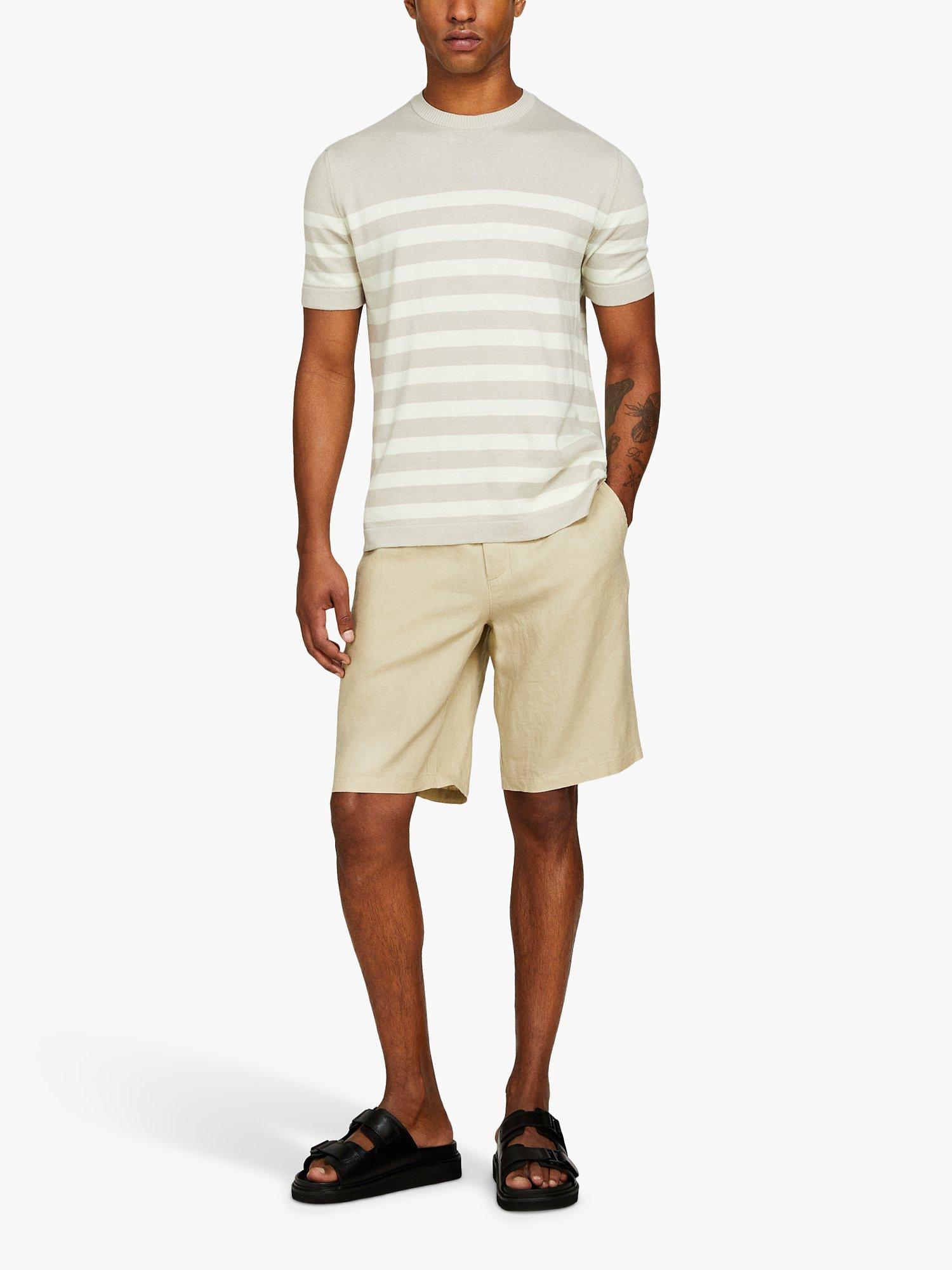 Product image 3 of 5, which shows SISLEY Linen Bermuda Shorts, Beige, 30