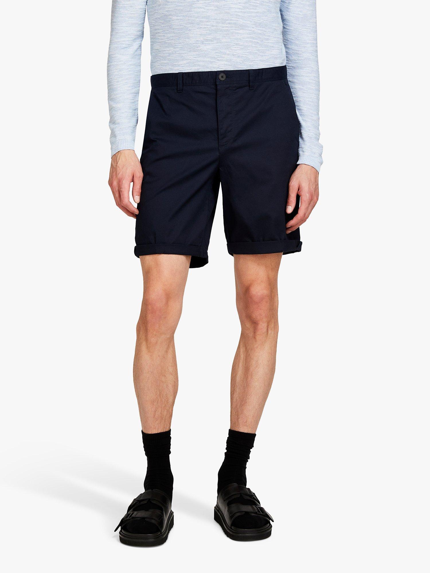 Product image 1 of 5, which shows SISLEY Slim Fit Bermuda Shorts, Navy, 32