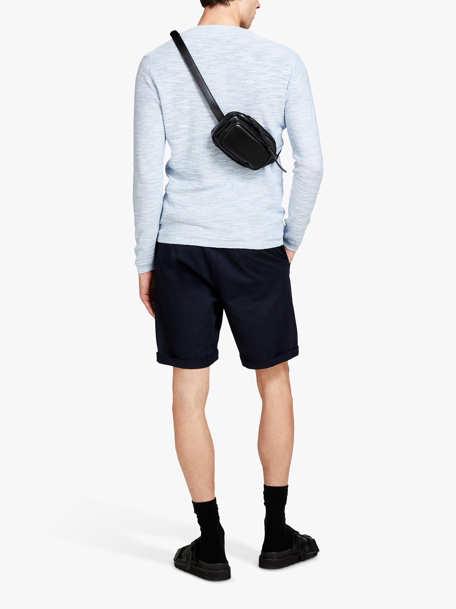 Product image 2 of 5, which shows SISLEY Slim Fit Bermuda Shorts, Navy, 32