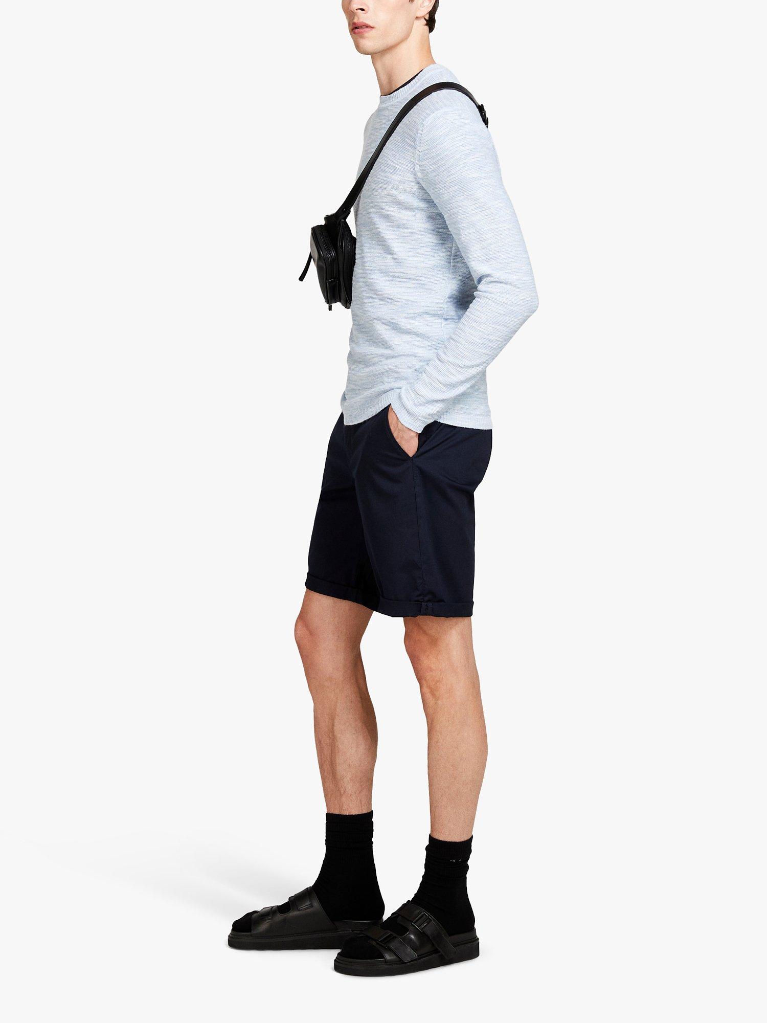 Product image 4 of 5, which shows SISLEY Slim Fit Bermuda Shorts, Navy, 32