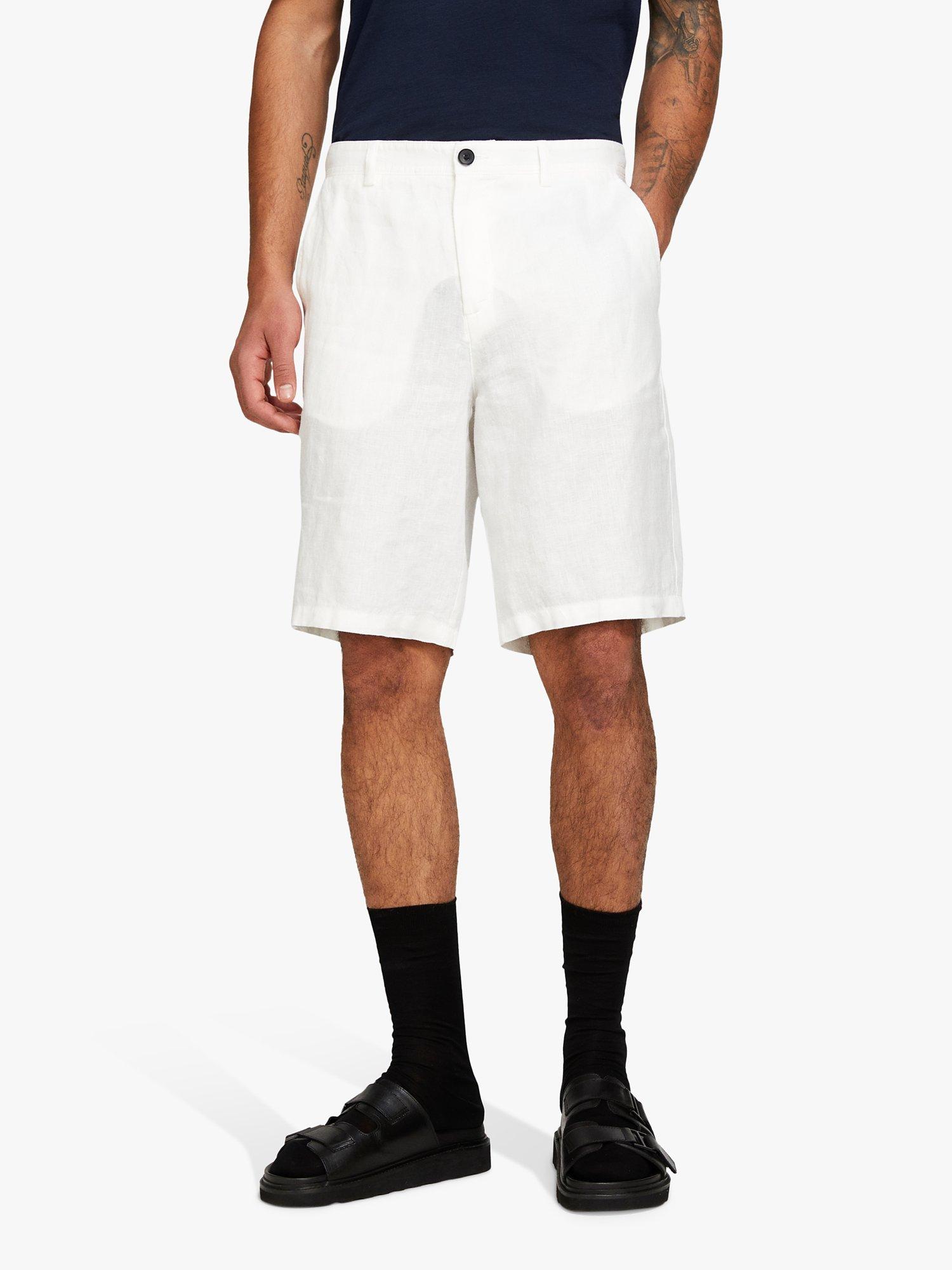 Product image 1 of 5, which shows SISLEY Linen Bermuda Shorts, White, 30