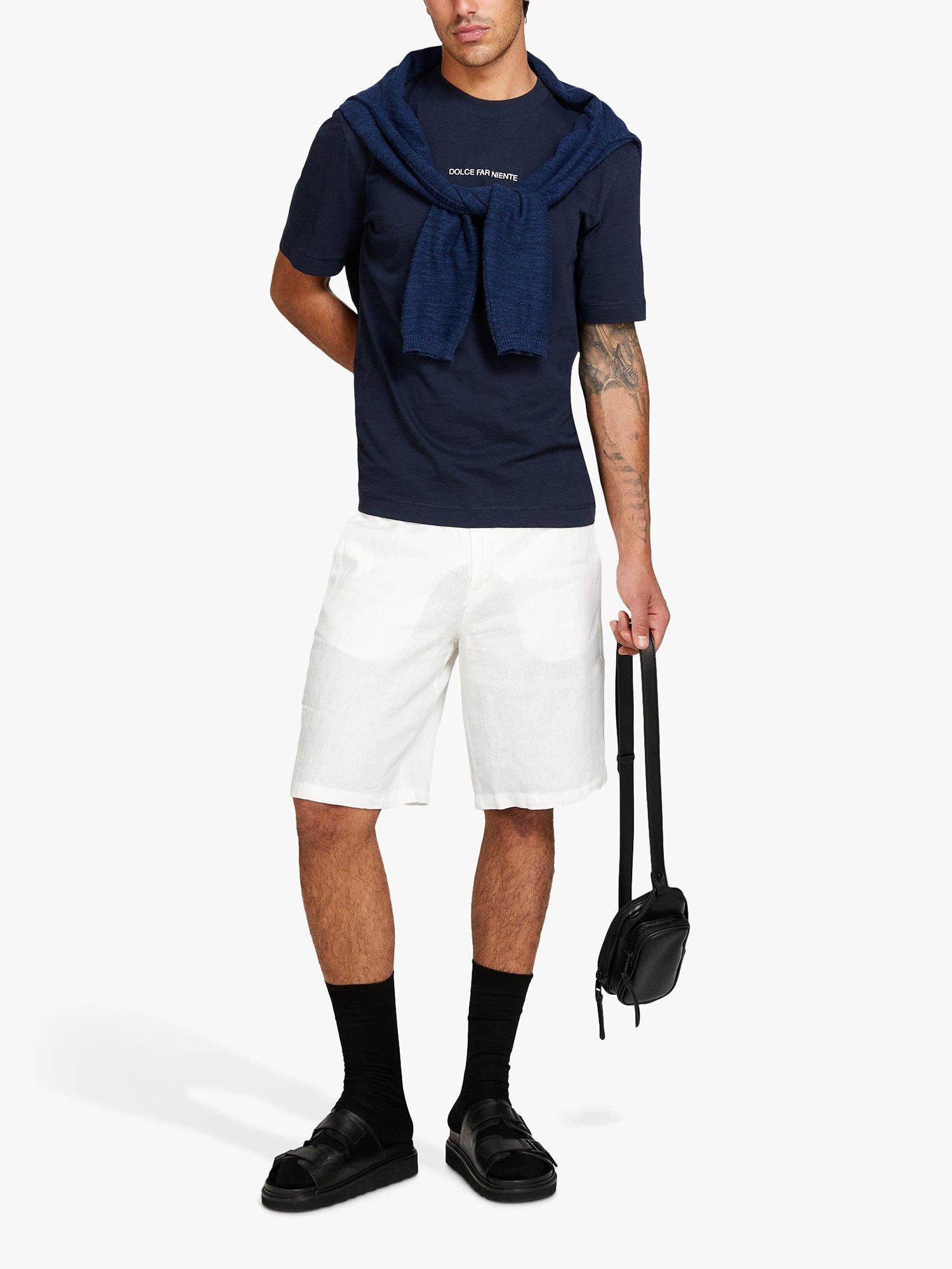 Product image 3 of 5, which shows SISLEY Linen Bermuda Shorts, White, 30