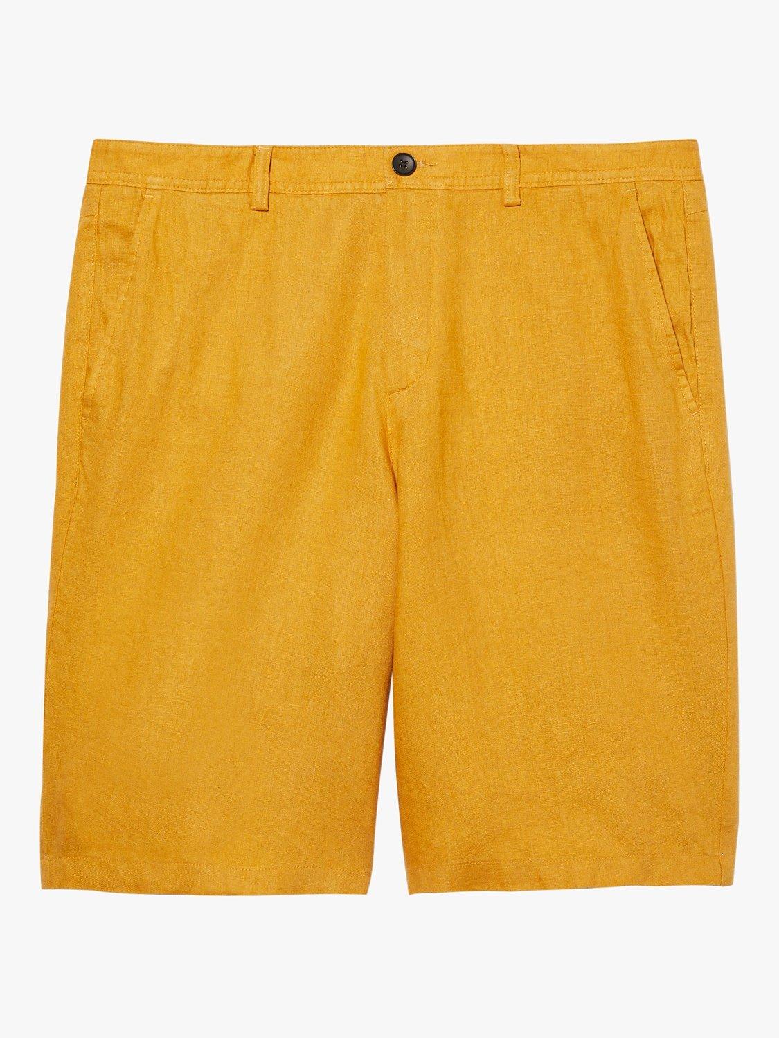 Product image 5 of 5, which shows SISLEY Linen Bermuda Shorts, Yellow, 36