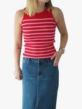 A-VIEW Rib Knit Stripe Tank Top