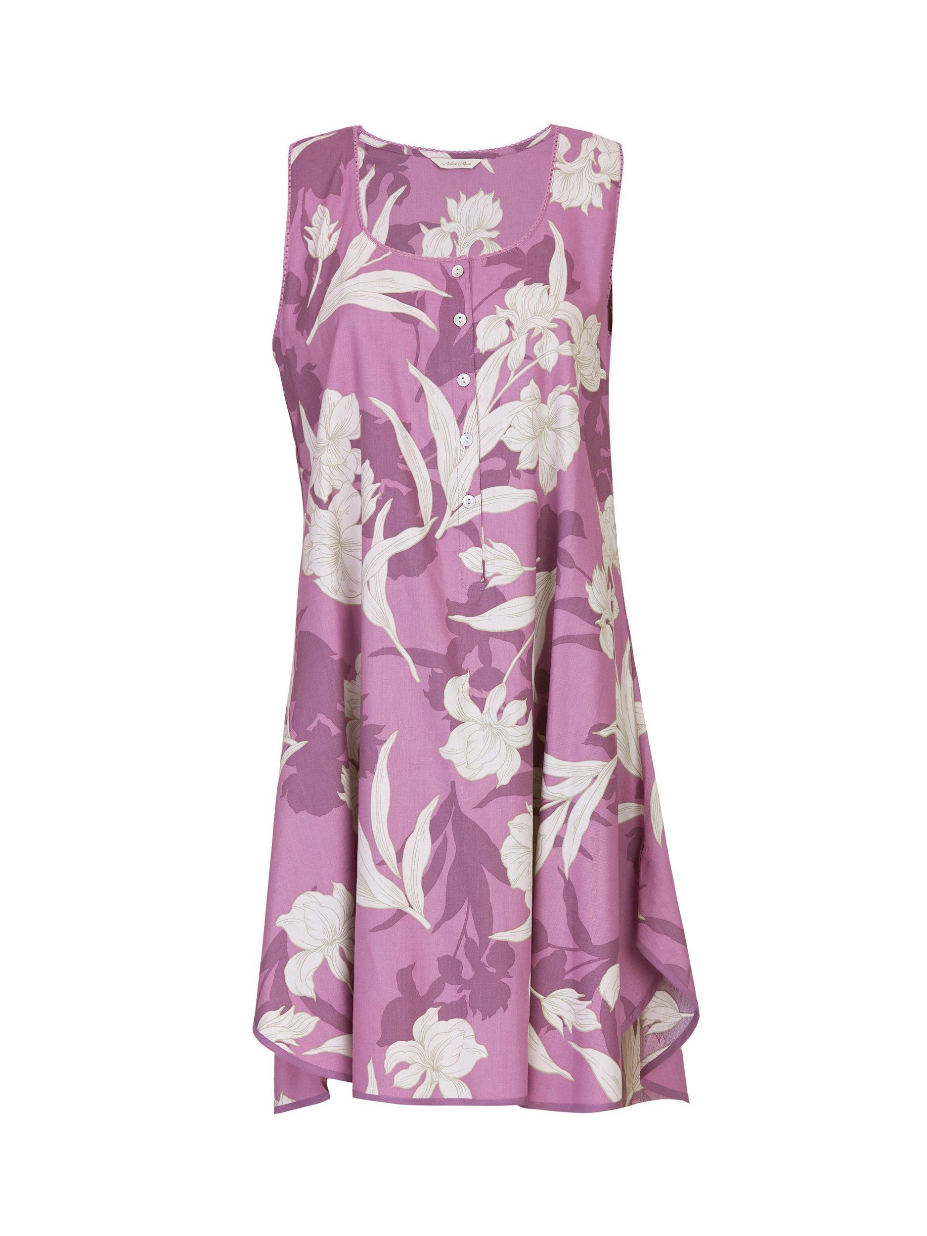 Product image 4 of 4, which shows Nora Rose by Cyberjammies Reena Floral Swing Nightdress, Pink, 8