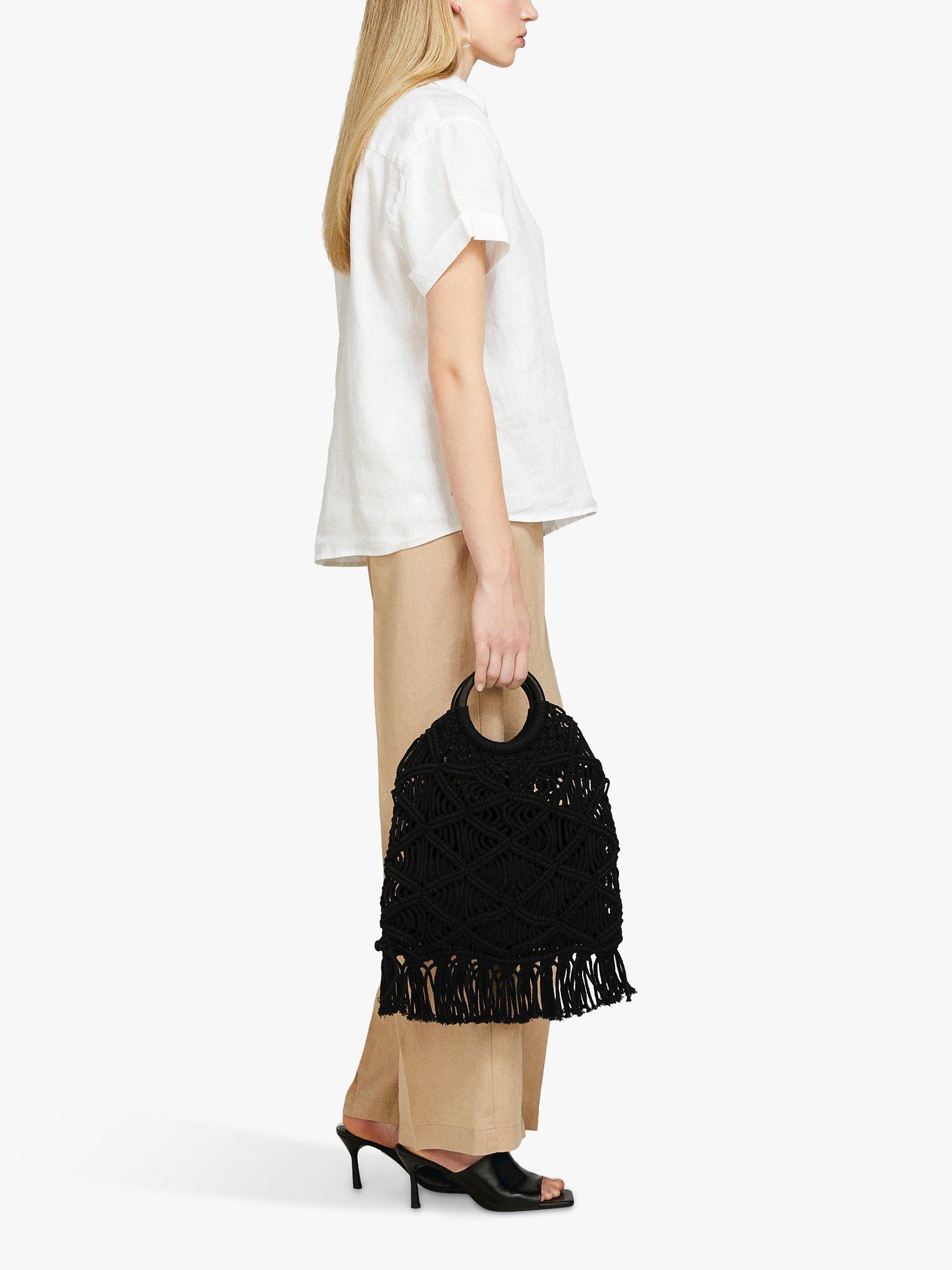 Product image 4 of 5, which shows SISLEY Short Sleeve Linen Shirt, White, M