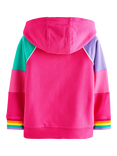 Little Bird By Jools Oliver Kids' Cotton Colour Block Hoodie, Pink/Multi