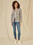 Yumi Quilted Floral Reversible Jacket, Pink/Multi