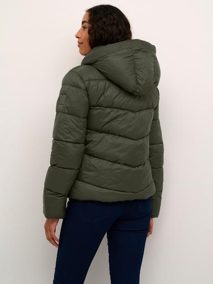 KAFFE Susanne Puffer Jacket, Forest Night - view 2, Forest Night