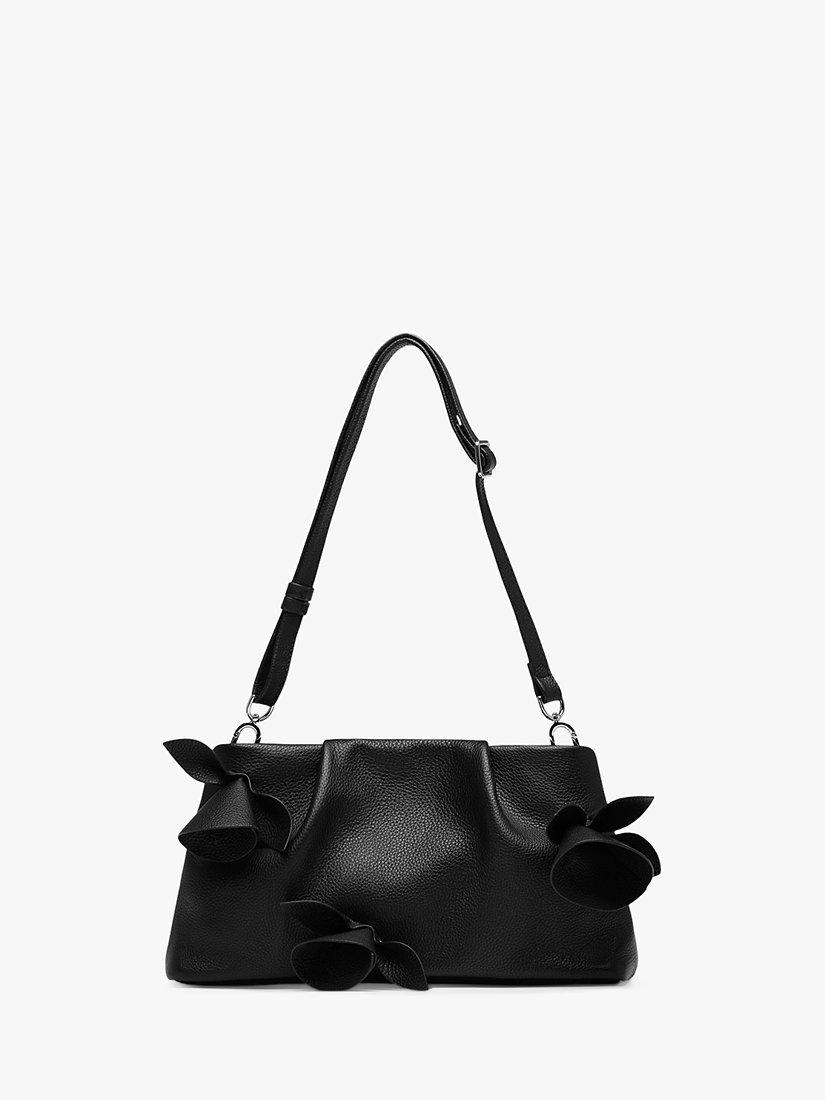 Product image 1 of 3, which shows Twist & Tango Cassia Leather Bag, Black