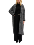 MY ESSENTIAL WARDROBE Maggie Herringbone Coat, Black/White